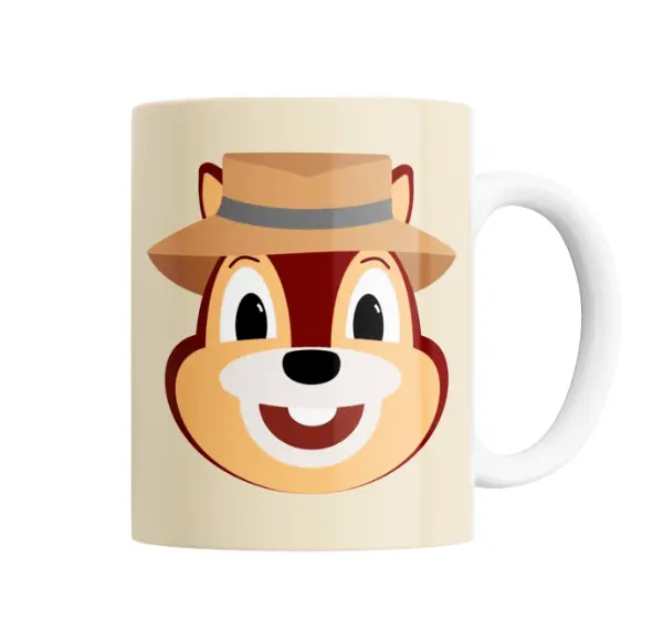 Taza de Cerámica Chip y Dale Disney Ilustrado