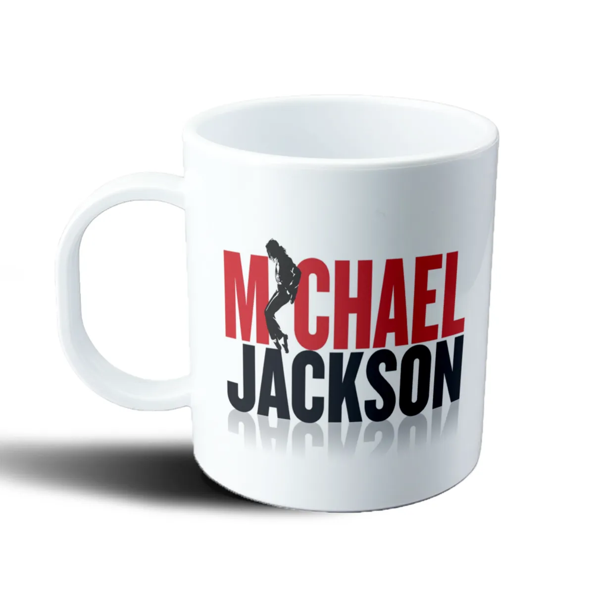 Taza de Plástico Michael Jackson Silueta Moonwalk Logo - vista 2