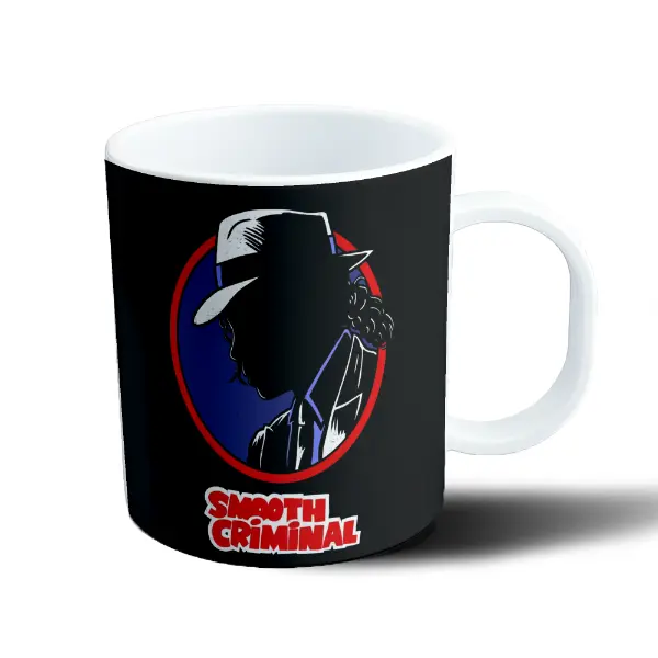 Taza de Plástico Michael Jackson Smooth Criminal Silueta