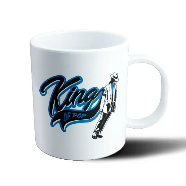 Taza de Plástico Michael Jackson King of Pop Moonwalk