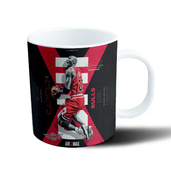 Taza de Plástico Michael Jordan Air Mail Bulls