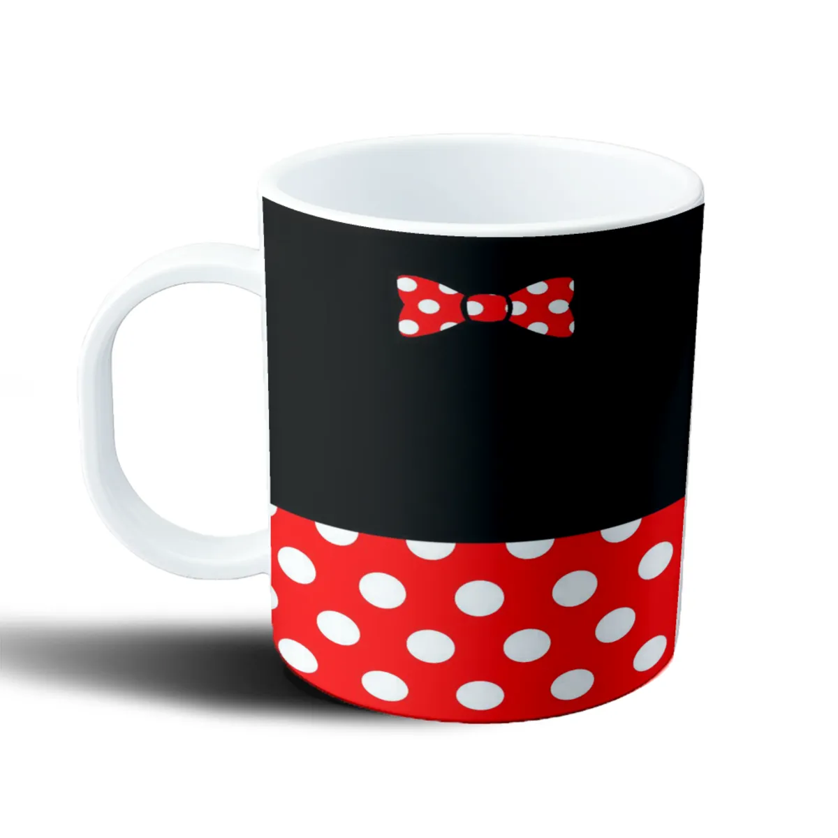 Taza de Plástico Mickey Mouse Minnie Moño y Lunares - vista 2