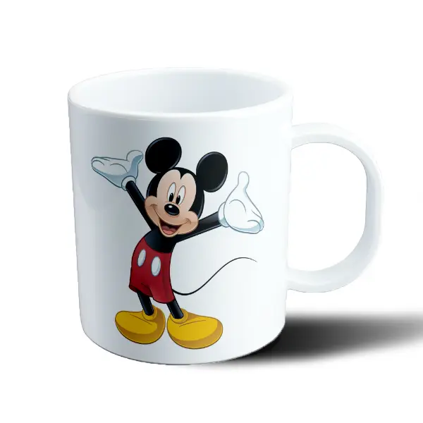 Taza de Plástico Mickey Mouse Clásico Brazos Arriba