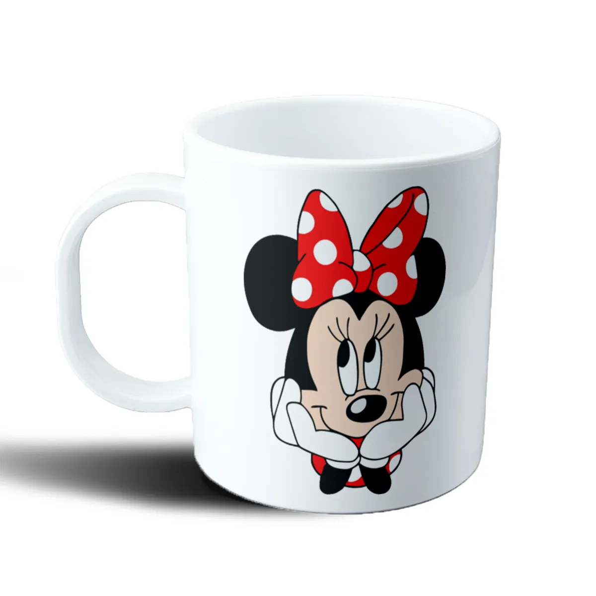 Taza de Plástico Mickey Mouse Minnie Mouse Moño Rojo - vista 2
