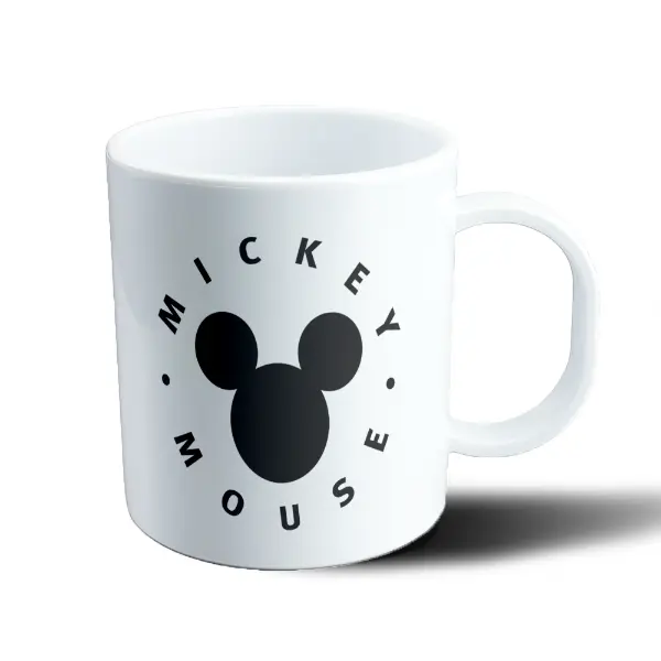 Taza de Plástico Mickey Mouse Logo Circular