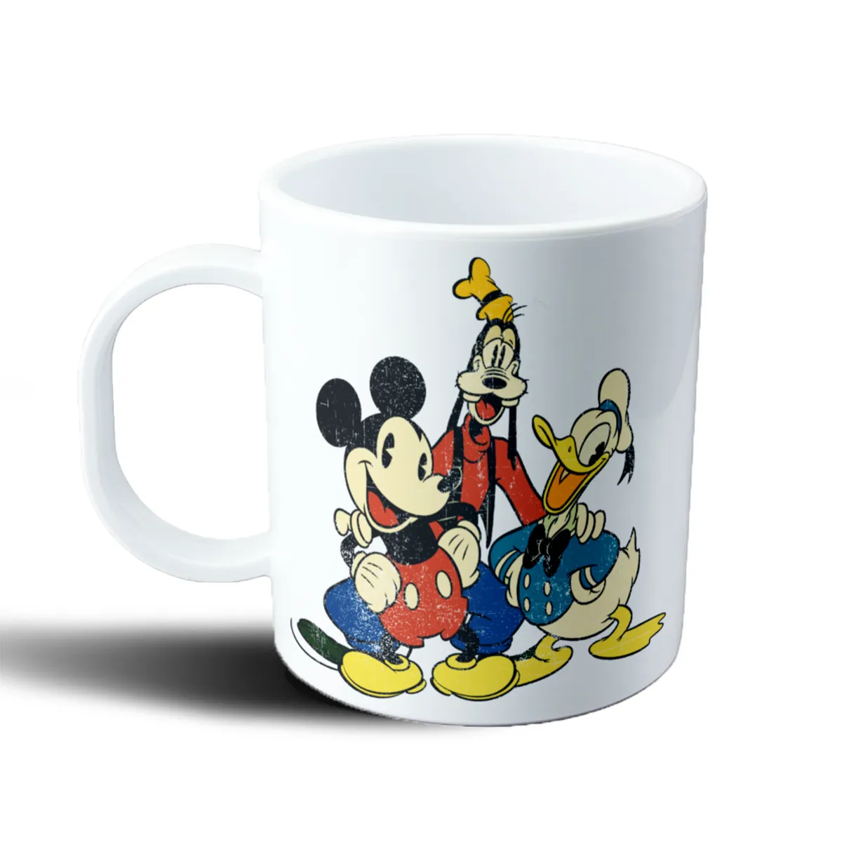 Taza de Plástico Mickey Mouse Goofy y Donald Vintage - vista 2