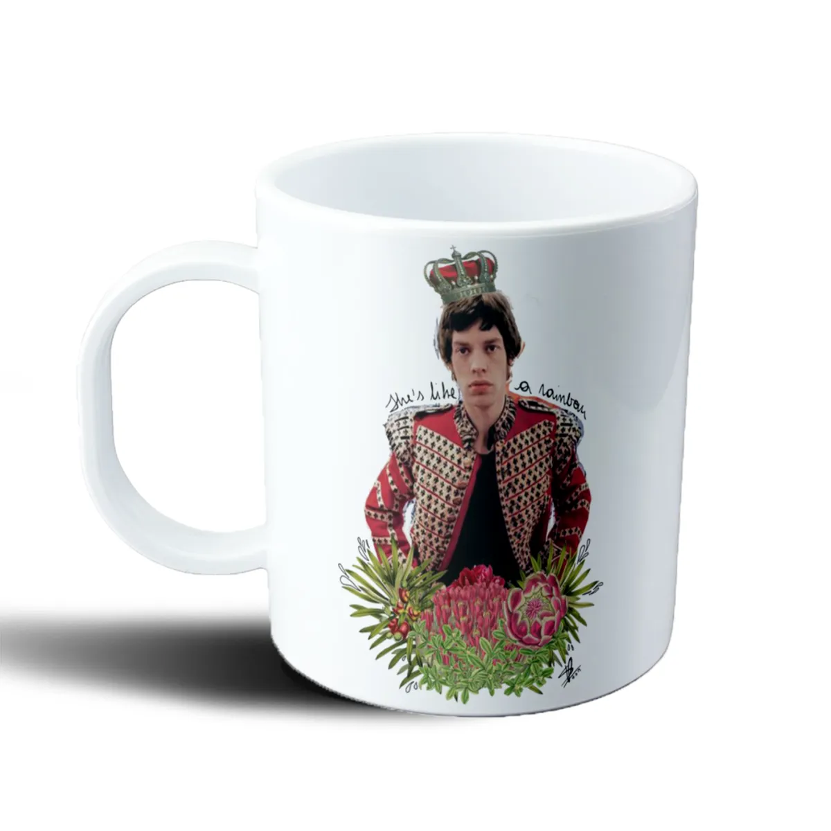 Taza de Plástico Mick Jagger She's Like a Rainbow - vista 2