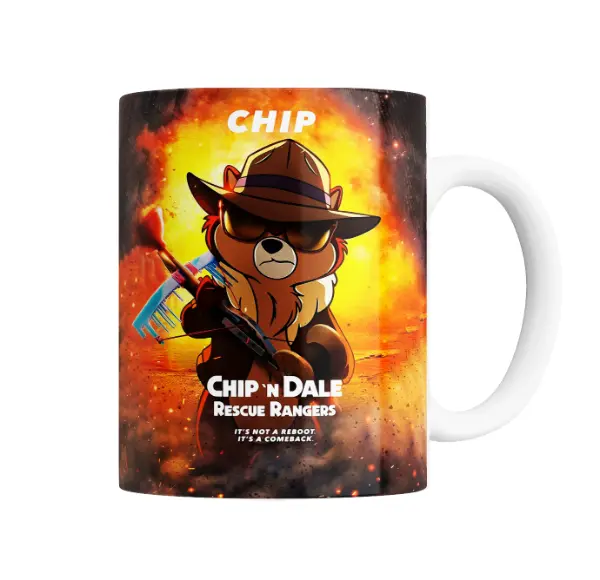 Taza de Cerámica Chip N Dale Rescue Rangers Chip