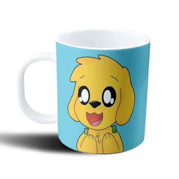 Taza de Plástico Mikecrack Perrito Amarillo Kawaii