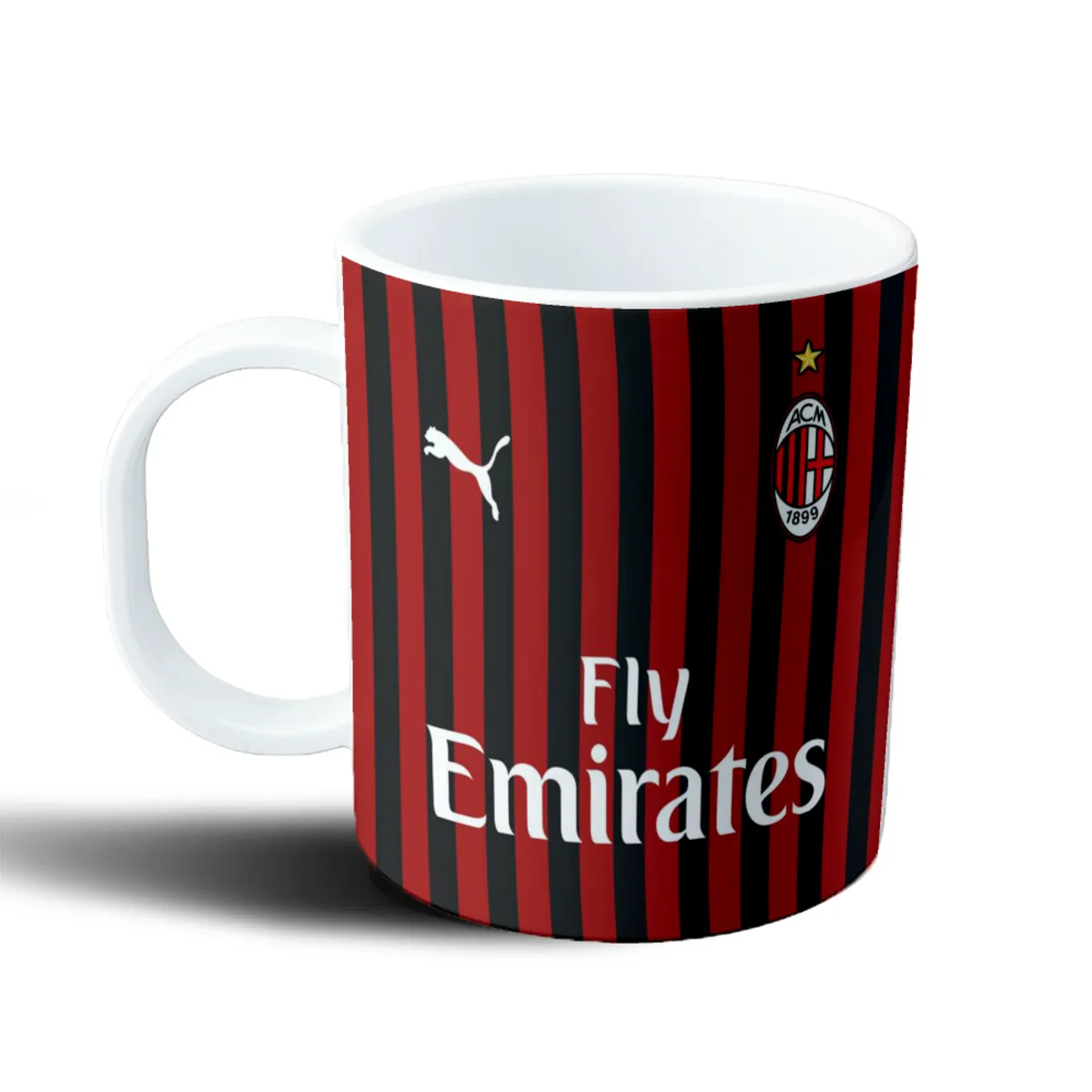 Taza de Plástico AC Milan Camiseta Local Fly Emirates - vista 2