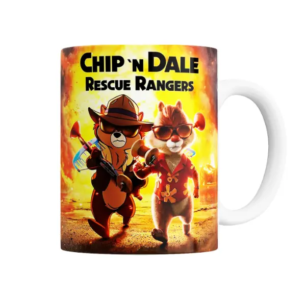 Taza de Cerámica Chip N Dale Rescue Rangers