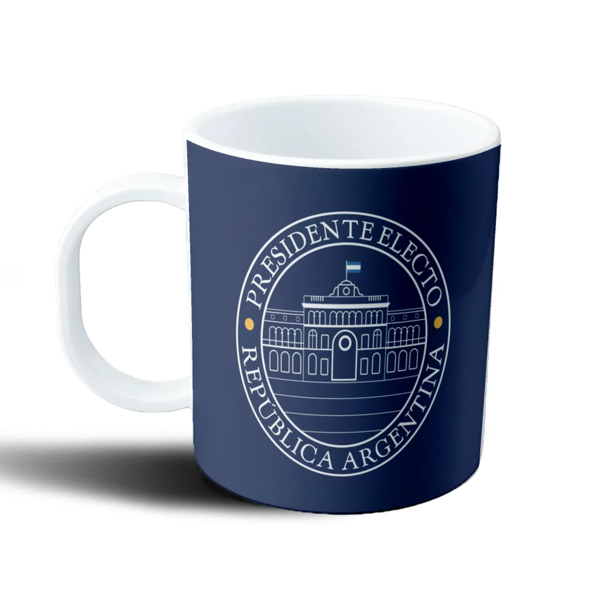 Taza de Plástico Presidente Electo República Argentina - vista 2
