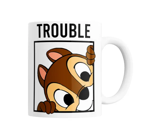 Taza de Cerámica Chip y Dale Trouble