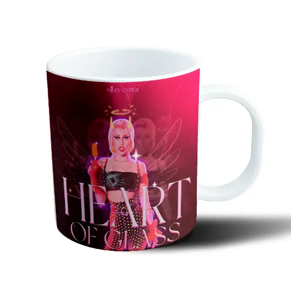 Taza de Plástico Miley Cyrus Heart of Glass