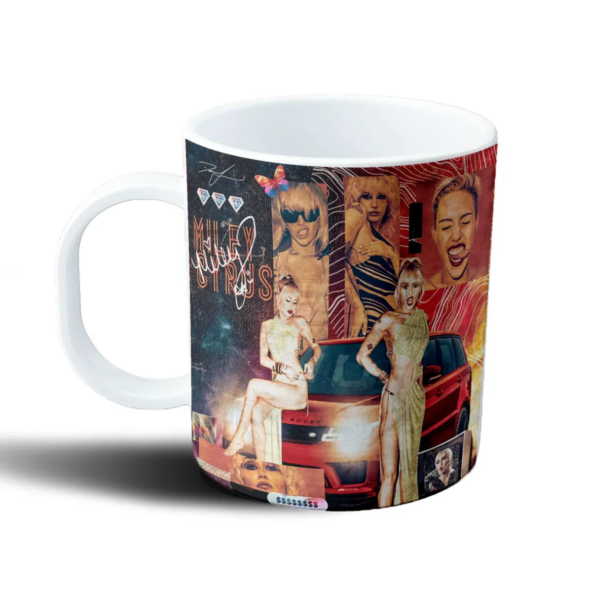Taza de Plástico Miley Cyrus Collage Rover Dorado - vista 2