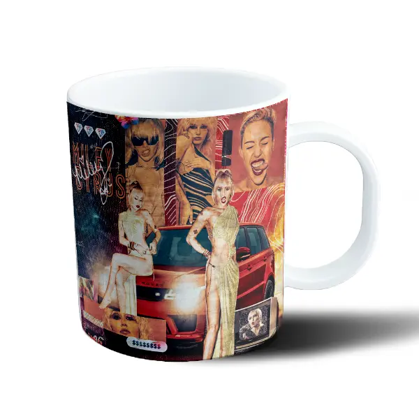 Taza de Plástico Miley Cyrus Collage Rover Dorado