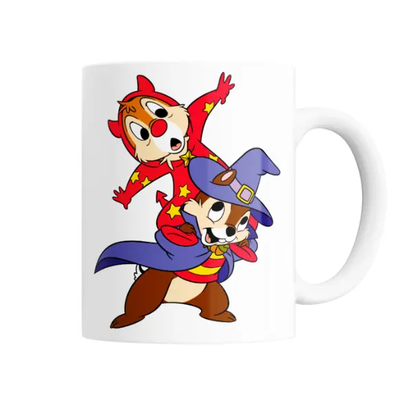 Taza de Cerámica Chip y Dale Mago y Hechicero