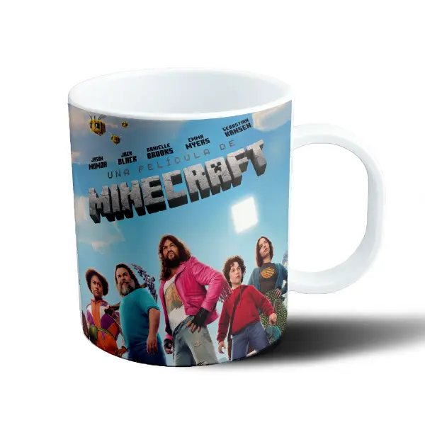 Taza de Plástico Minecraft La Película Jason Momoa Jack Black