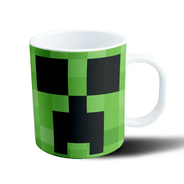 Taza de Plástico Minecraft Creeper