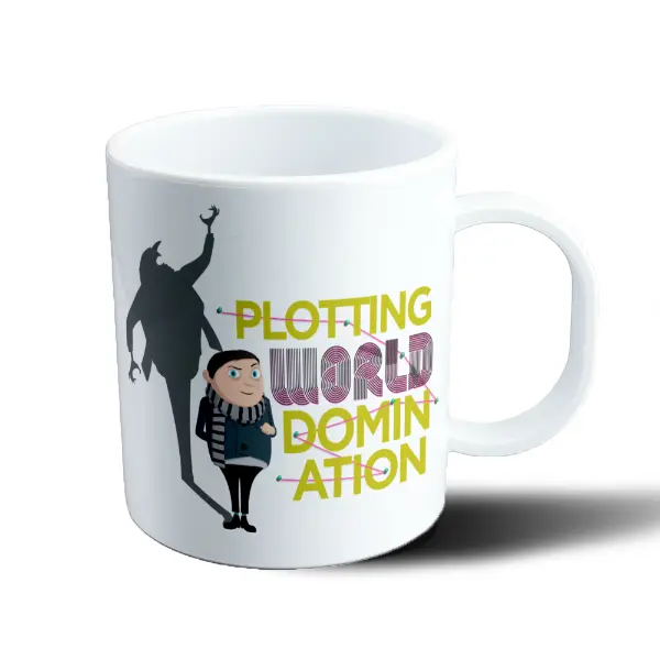 Taza de Plástico Mi Villano Favorito Gru Plotting World Domination