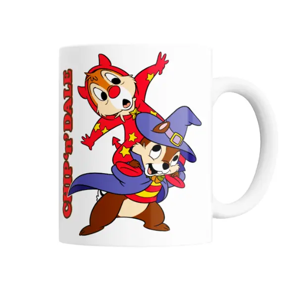 Taza de Cerámica Chip y Dale Mago y Diablo