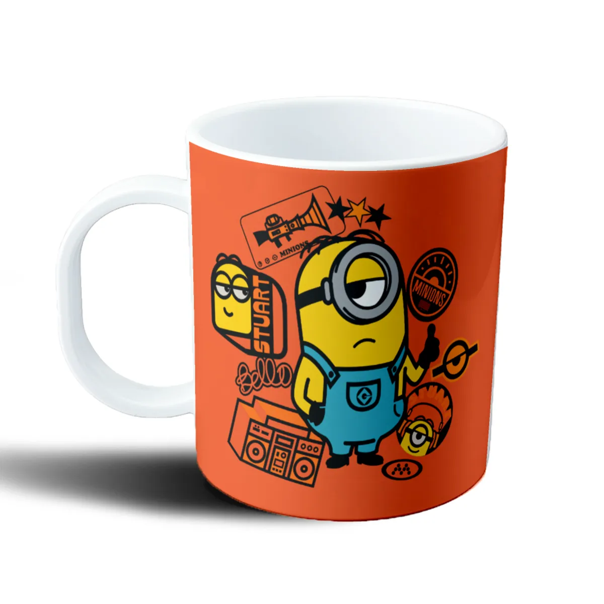 Taza de Plástico Minions Stuart con Bello y Boombox - vista 2