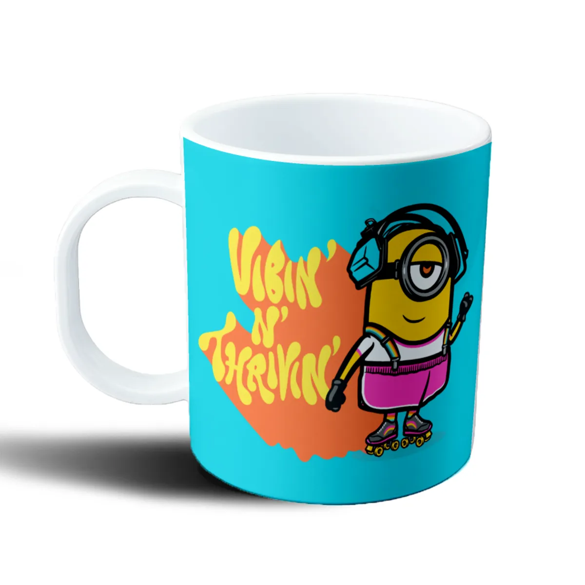 Taza de Plástico Minion Vibin n Thrivin Patinador - vista 2