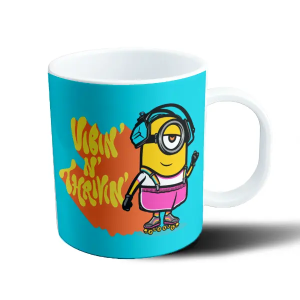 Taza de Plástico Minion Vibin n Thrivin Patinador