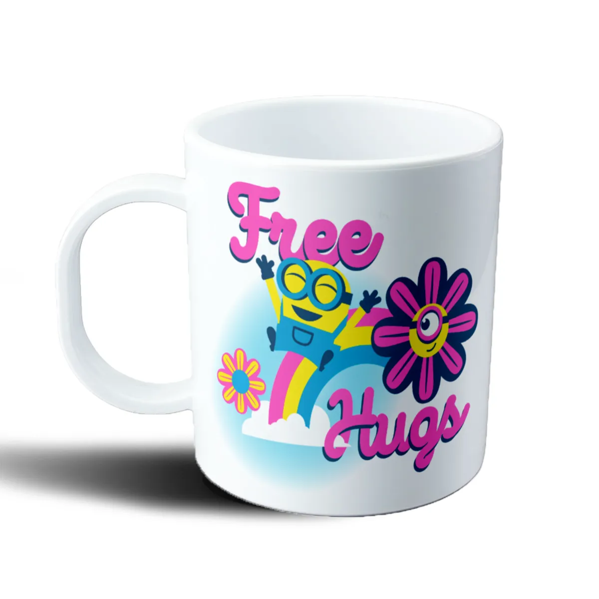 Taza de Plástico Minions Free Hugs Arcoíris - vista 2