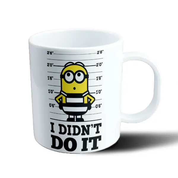 Taza de Plástico Minions Mugshot I Didn't Do It