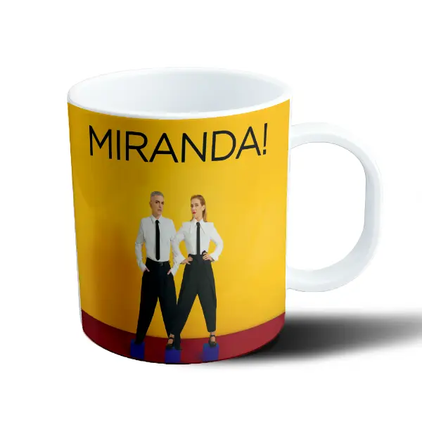 Taza de Plástico Miranda! Dúo Fondo Amarillo