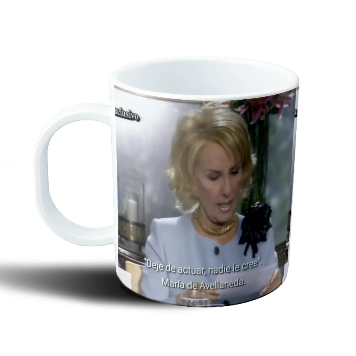 Taza de Plástico Mirtha Legrand Deje de actuar nadie le cree - vista 2