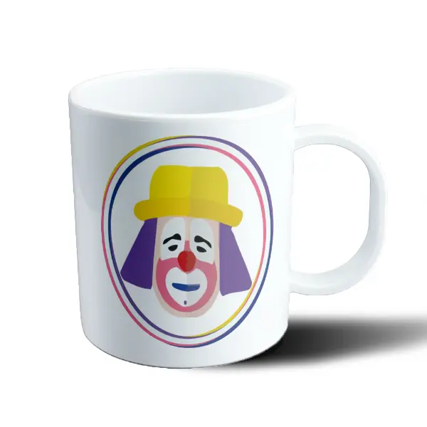 Taza de Plástico Modern Family Fizbo Payaso con Sombrero Amarillo