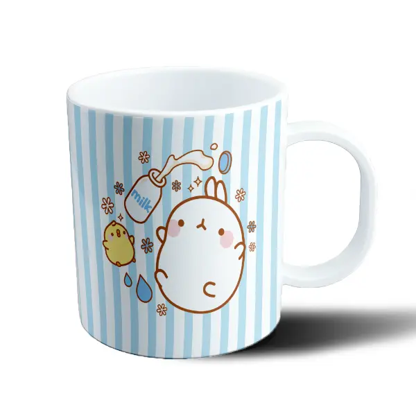 Taza de Plástico Molang Leche y Piu Piu