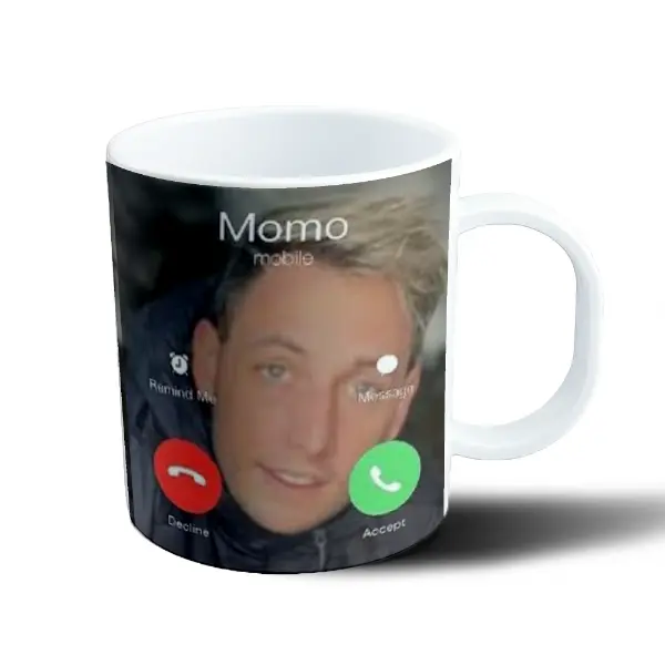 Taza de Plástico Momo Llamada Entrante
