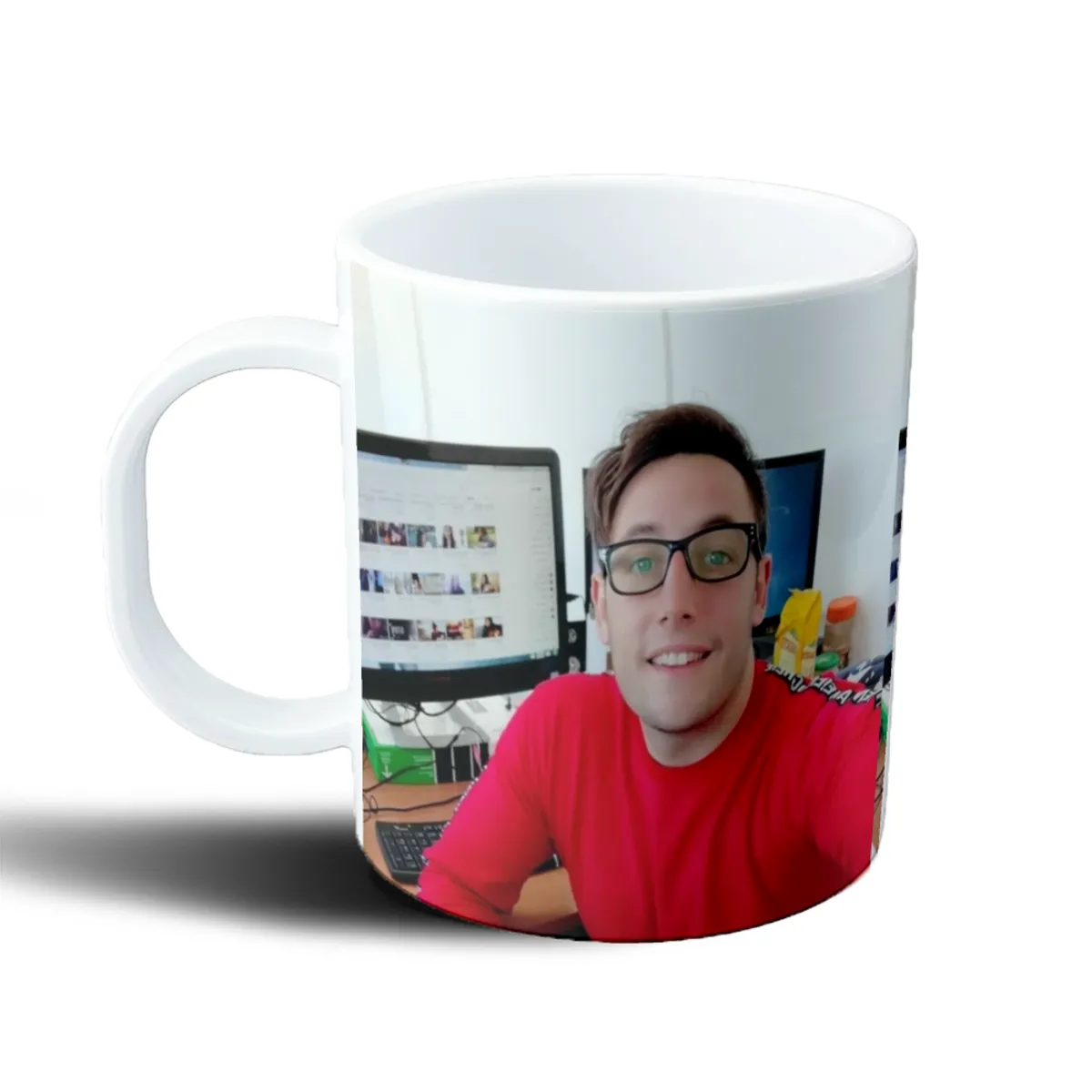 Taza de Plástico Momo Streamer Foto Escritorio - vista 2