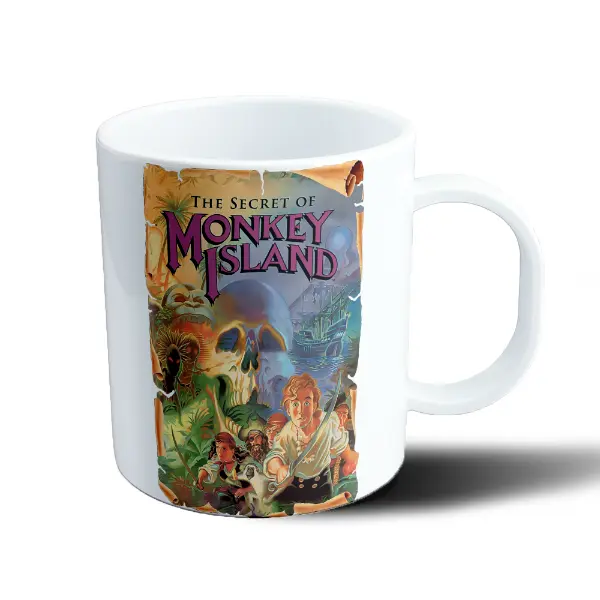Taza de Plástico Monkey Island The Secret of Monkey Island Portada