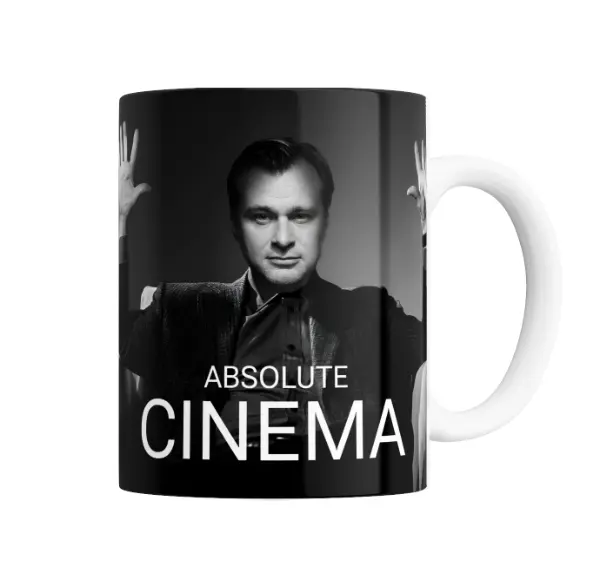 Taza de Cerámica Christopher Nolan Absolute Cinema