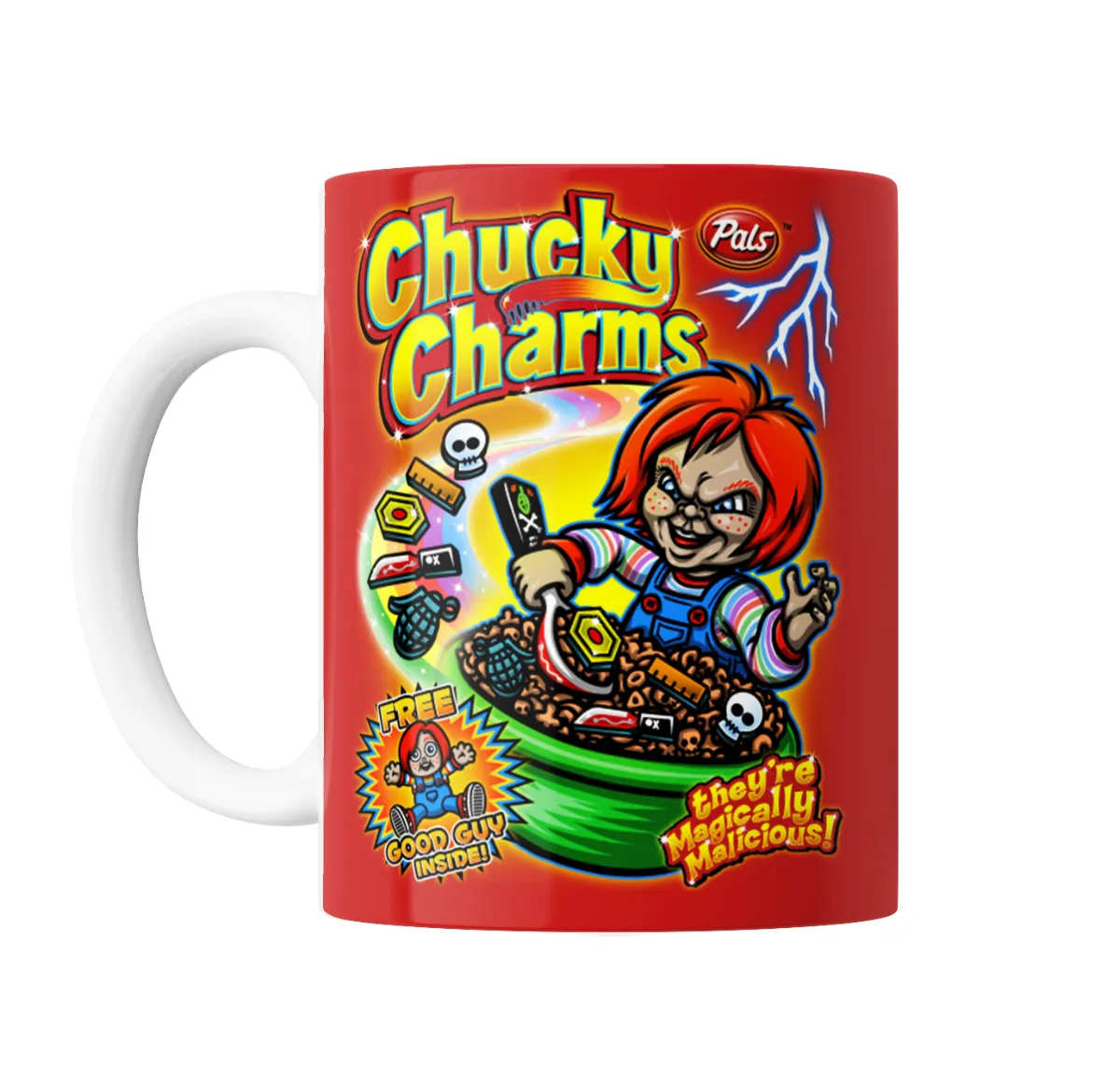 Taza de Cerámica Chucky Charms Cereal Parodia - vista 2
