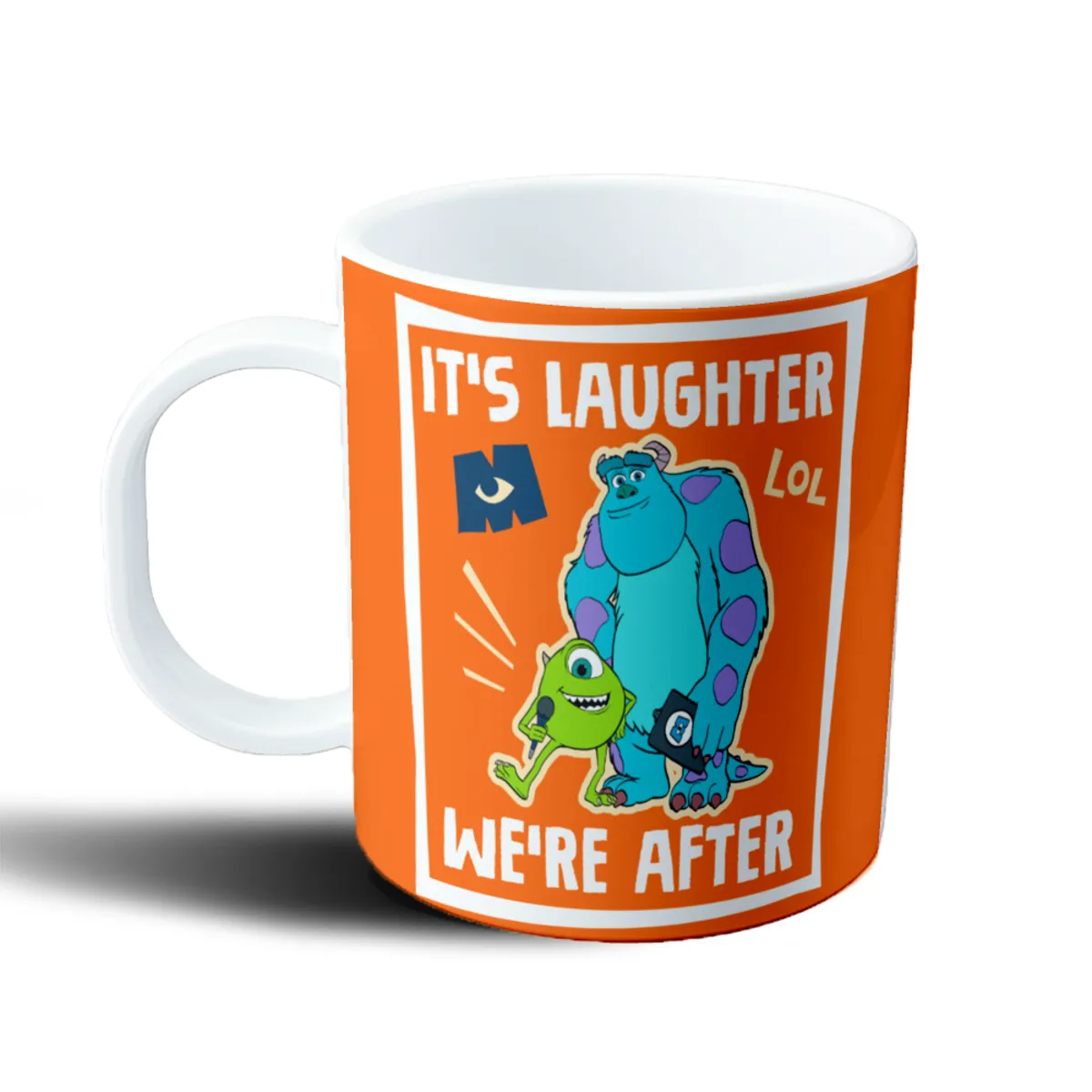Taza de Plástico Monsters at Work Mike y Sulley It's Laughter We're After - vista 2