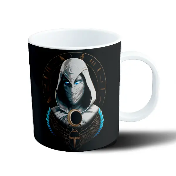 Taza de Plástico Moon Knight Diseño Egipcio Escarabajo