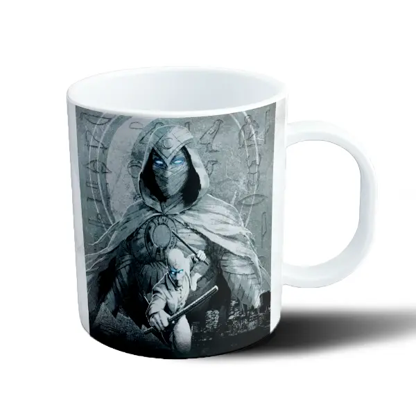 Taza de Plástico Moon Knight Marc Spector y Steven Grant