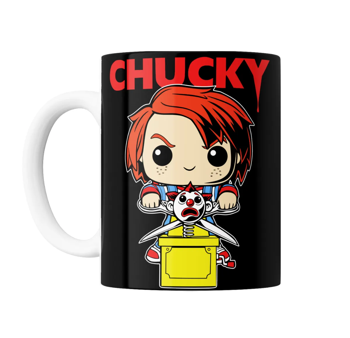 Taza de Cerámica Chucky Chibi Muñeco Diabólico Caja Sorpresa - vista 2