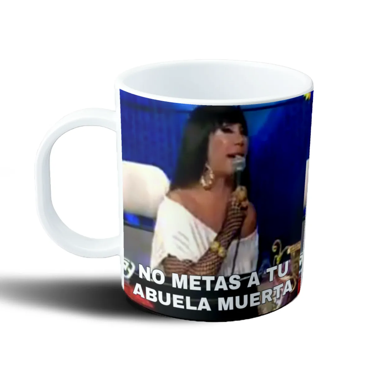 Taza de Plástico Moria Casán No metas a tu abuela muerta - vista 2
