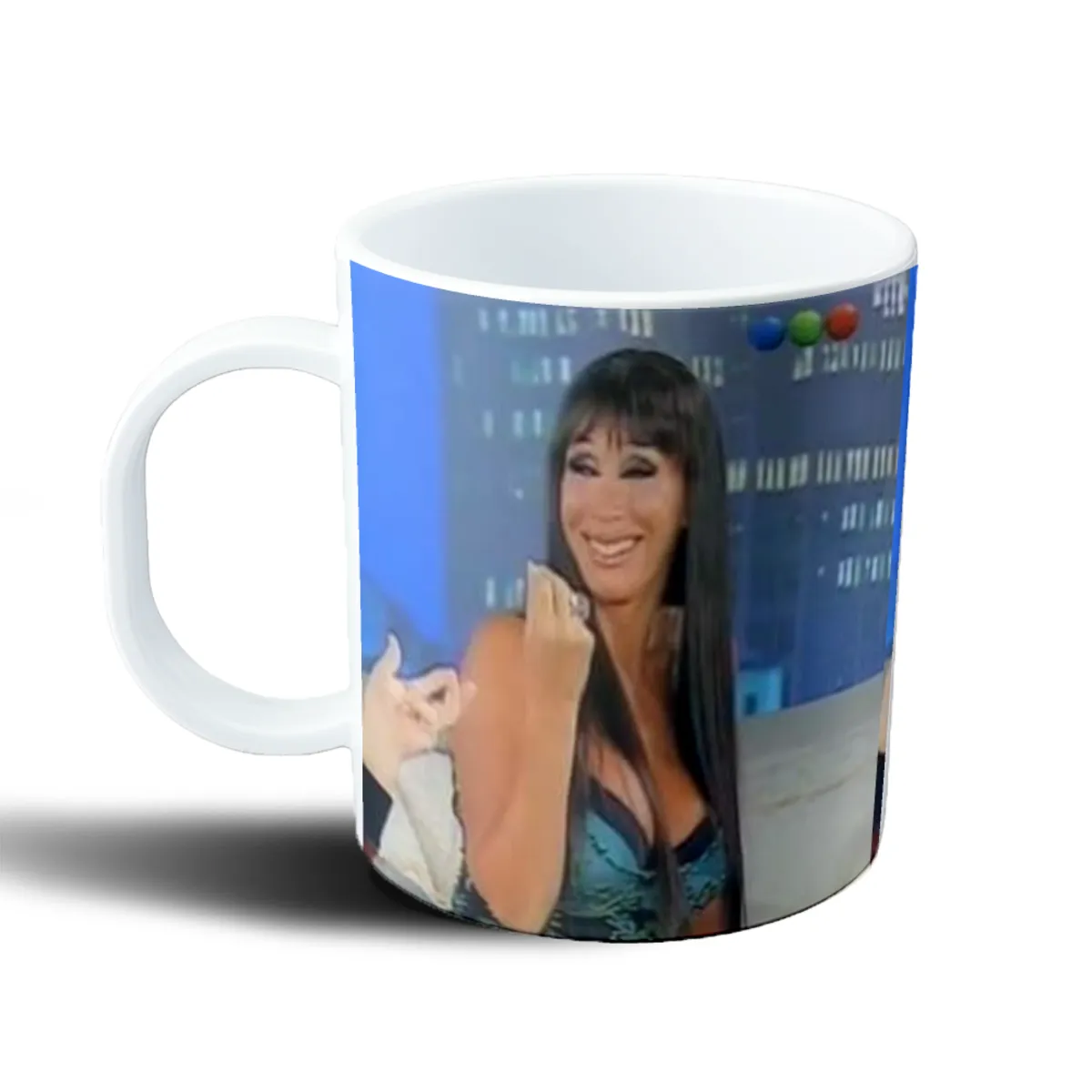 Taza de Plástico Moria Casan Sonrisa Frente a Cámara - vista 2