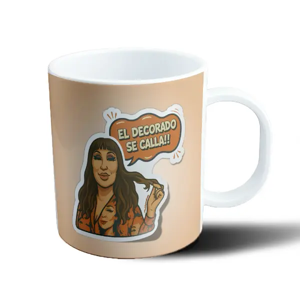 Taza de Plástico Moria Casan El Decorado Se Calla