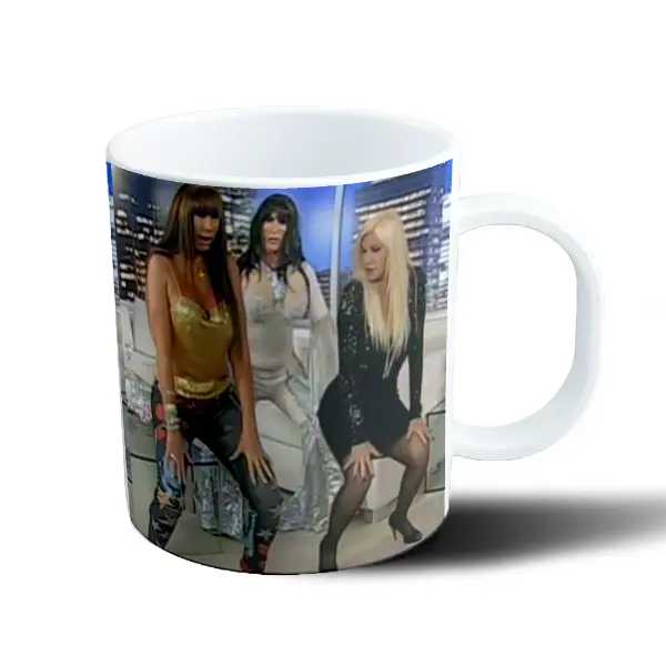 Taza de Plástico Moria y Susana Bailando