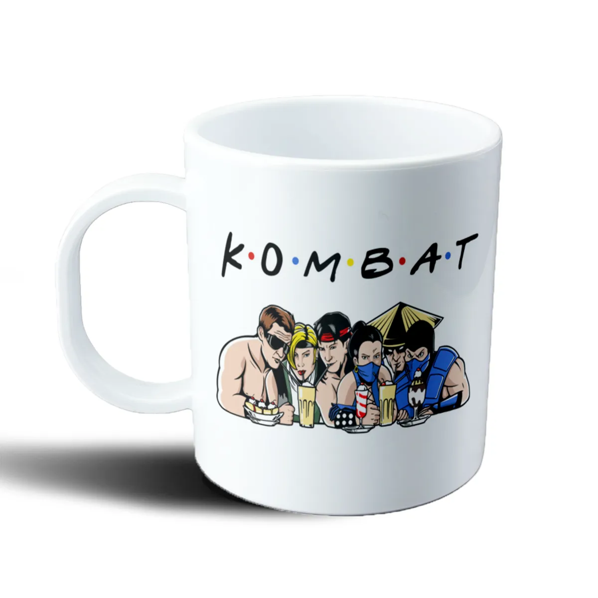 Taza de Plástico Mortal Kombat Parodia Friends - vista 2