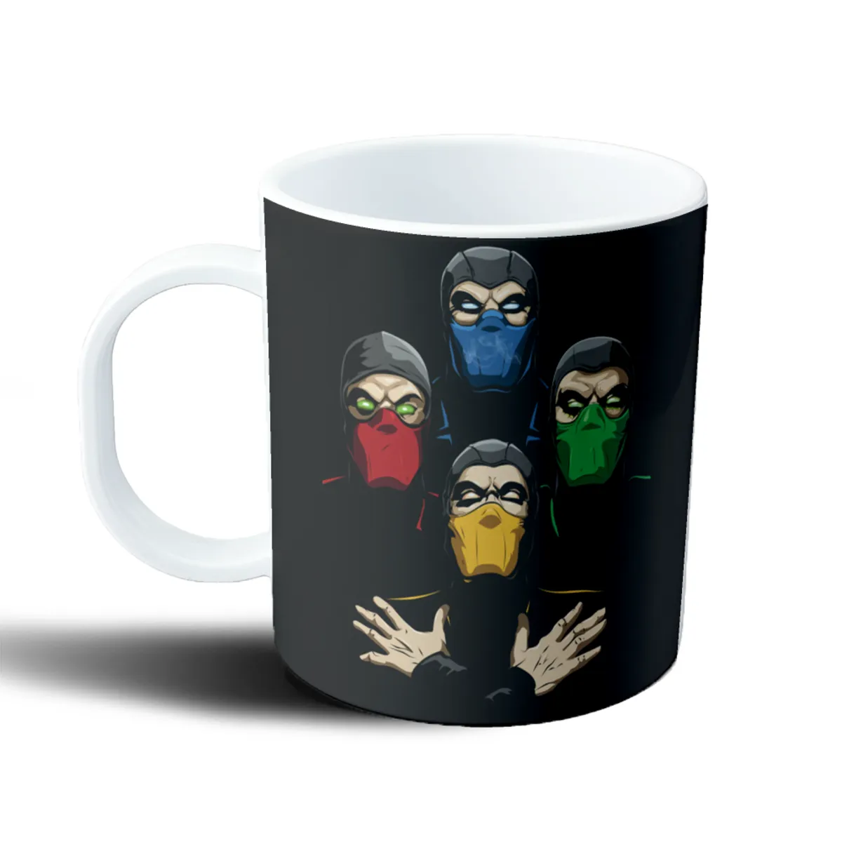 Taza de Plástico Mortal Kombat Ninjas Scorpion Sub-Zero Reptile Ermac - vista 2