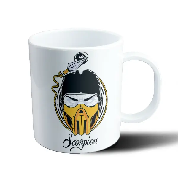 Taza de Plástico Mortal Kombat Scorpion